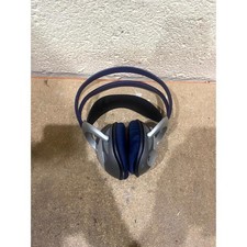 Philips SBC HC8395 Bluetooth Headphones Silver & Blue Wireless Over-Ear Headband