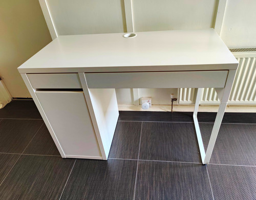Ikea micke white computer desk - computer,
