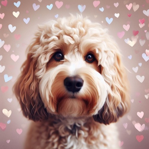 Luxury cockapoo birthday - cockapoo, card