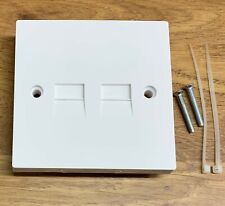 4/1a Twin Telephone Socket Flush Mount (Full Master) BT Line Jack IDC Terminals
