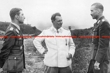 F027469 Goering with fighter aces Werner Molders and Adolf Galland France 1940 W