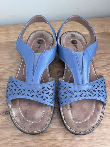 Pavers blue ladies sandals - blue,
