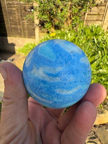 Blue white calcite - white,