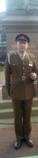G.B. Military Complete Khaki Uniform With Badges Cap Etc. Genuine Army Issue VGC