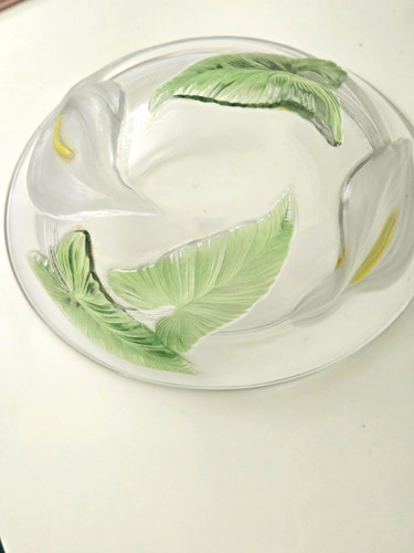 Clear glass round decorative - clear,