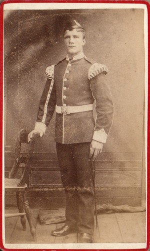 1890s military cdv bandsman - 1890s,
