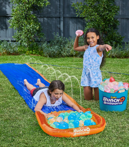 Bunch balloons water slide - balloons,