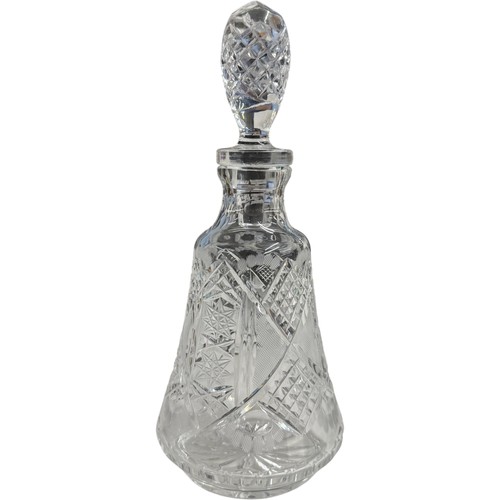 Cut glass bell - cut, shaped