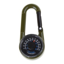 Carabiner keychains Thermometers Compasses Outdoor Mountaineering buckles