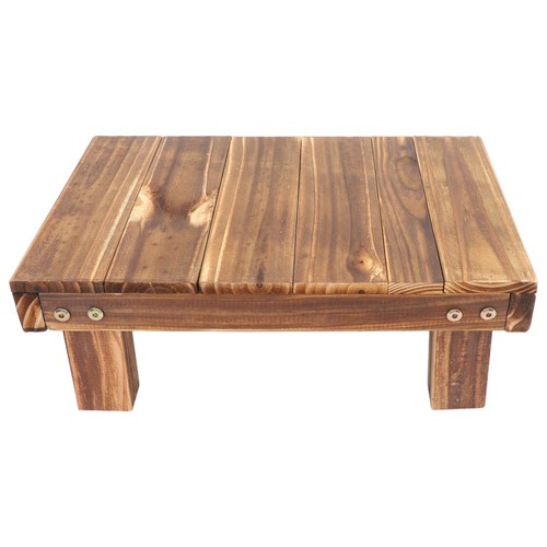 Coffee wood plant stand bench - wood,