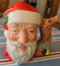 ROYAL DOULTON   MUG / JUG  "SANTA" CLAUS / REINDEER  --  LARGE 1982 -- EXCELLENT