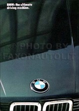 1985 BMW Sales Brochure 85 318i 528e 533i 633CSi 733i Original OEM Color Foldout