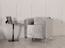 Tub Chair  Bedroom Office Reception Lounge Occasional - Chrome Feet - Armchair