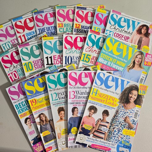 Sew magazine bundle 18x issues - magazine,