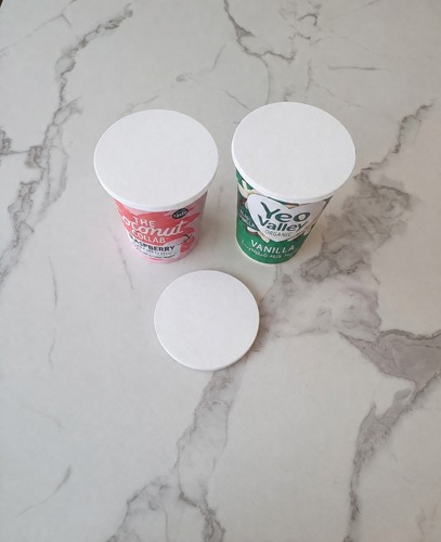 Reusable yoghurt pot lids - reusable,