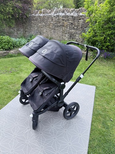 Black bugaboo donkey duo - black,