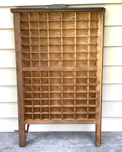 Antique wooden printers drawer - antique,