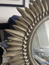 Starburst / Sunburst Mirror, Antique Gold, 75cm, Vintage Style, Collect ME8