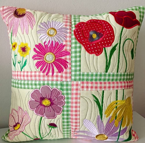 Handmade floral patchwork - handmade,
