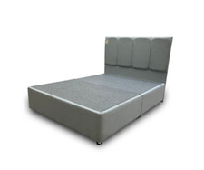 Fabb ‘Chris’ Duck Egg Blue Fabric Divan Base + Headboard King Size Bed BRAND NEW