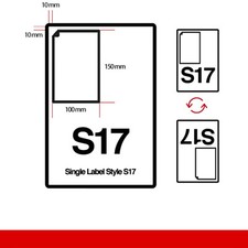 ROYAL MAIL CLICK and DROP LABELS A4 Thermal INTEGRATED S17  6" X 4" Hermes
