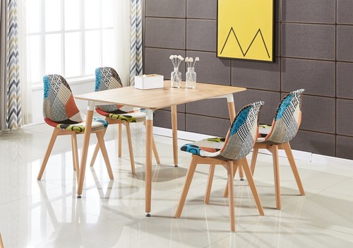 Oak dining table and - table, chairs