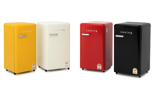 Cooing retro mini fridge - retro,