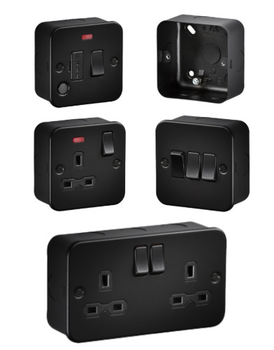 Black metal clad - clad, switch