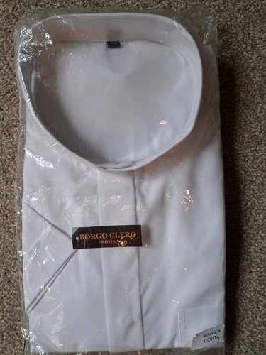Men clerical shirt - men's, white