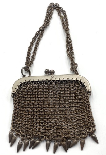 Antique edwardian mesh steel