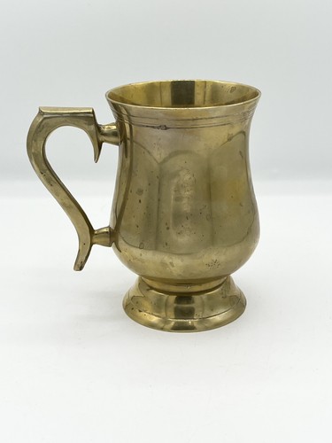 Vintage solid brass - solid, tankard