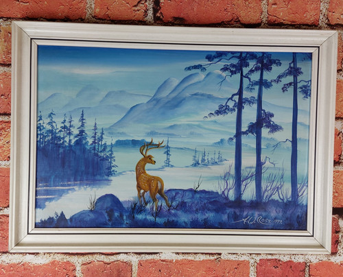 Ross 1977 stag landscape - k.w.,