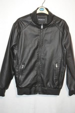 SHUNTAI mens black pvc jacket
