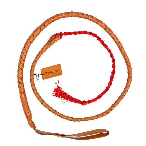 Hunting leather lash whip - leather, &