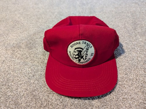 Vintage boy scouts hat cap - hat, red