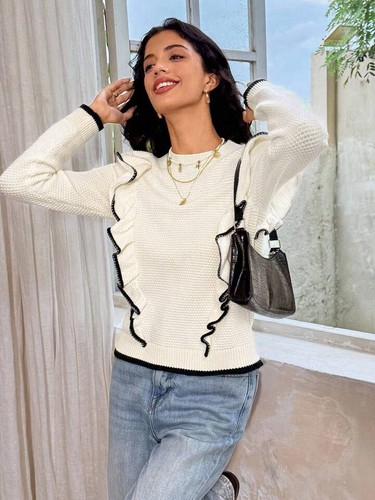 Womens white knit jumper - h&m,