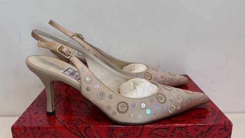 Renata beige satin leather - beige,