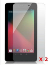 2 X Google NEXUS 7'' inch LCD Screen Protectors Guard Cover + Free Cloth