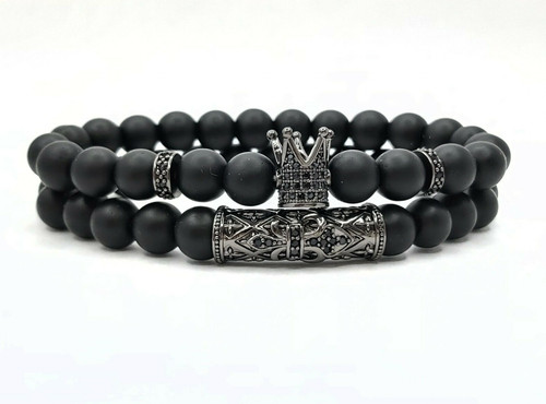 Pcs natural gemstone - 2, onyx