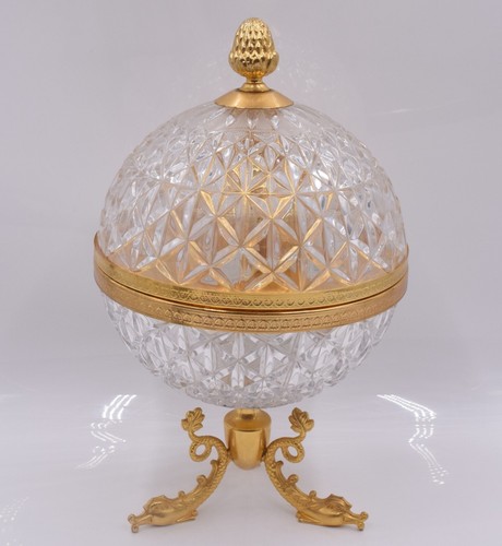 French crystal decanter - crystal,