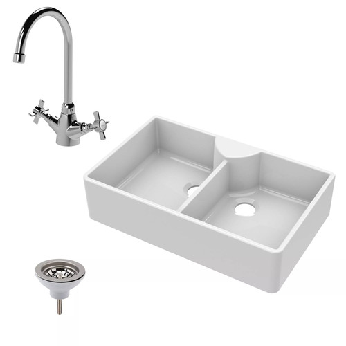 Traditional fireclay butler - fireclay,