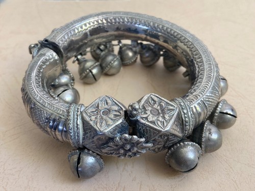 Antique heavy silver - antique, anklet