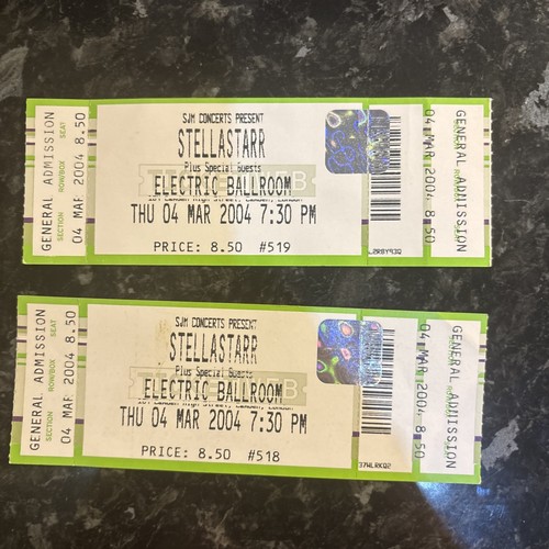 Stellastarr concert ticket - 2,