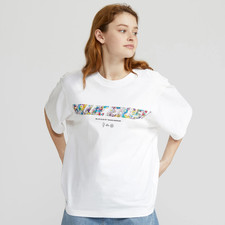 Billie Eilish Takashi Murakami Uniqlo Flower Logo Tee MEDIUM