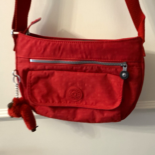 Kipling red nylon shoulder bag - kipling,