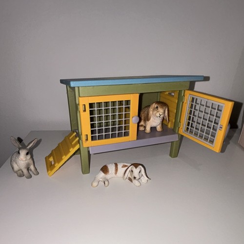 Schleich rabbit hutch cage - rabbit, hutch/cage