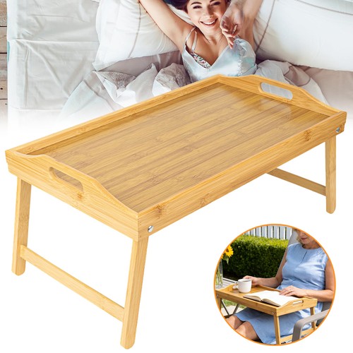 Wooden bed tray table - tray,