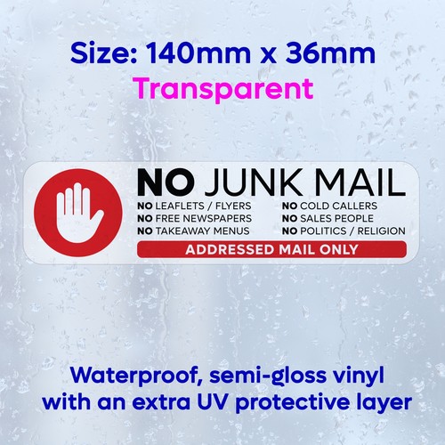 Junk mail sticker stop - junk,