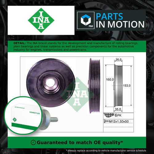 Crankshaft pulley fits - pulley,