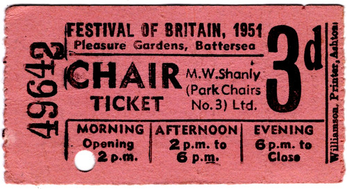 Chair ticket roll type - chair,